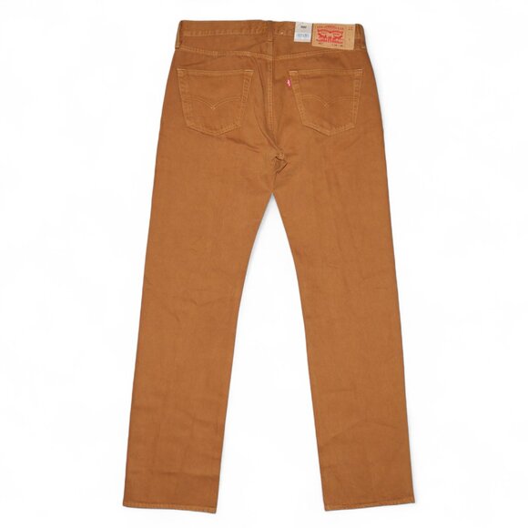 Levis 501 Original Fit Jeans Men's Size 34X34 Rust Brown Denim Straight Leg NEW - Picture 3 of 11